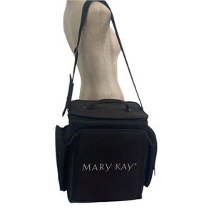 Vintage Mary Kay cosmetics consultant bag Director carrier Organizer large black